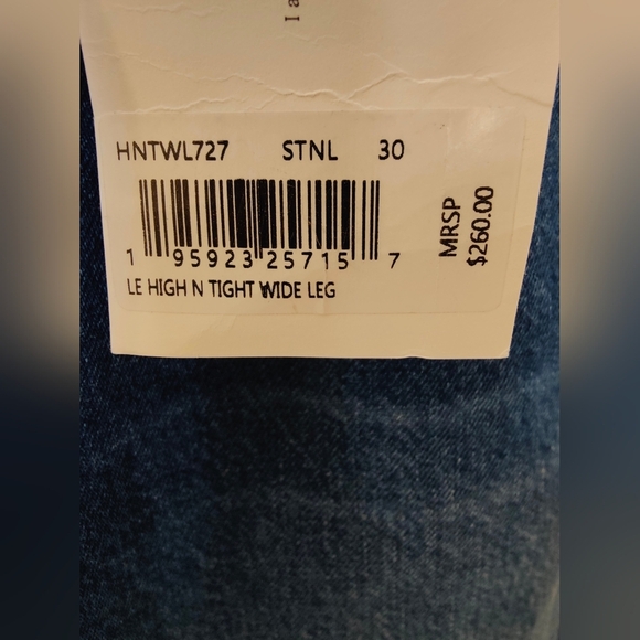 FRAME Le High N Tight Wide Leg Jeans Stearnlee NWT $260 Size 30 - Picture 8 of 11